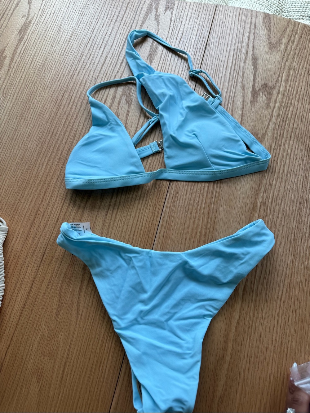 Light Blue Triangle Bikini Set